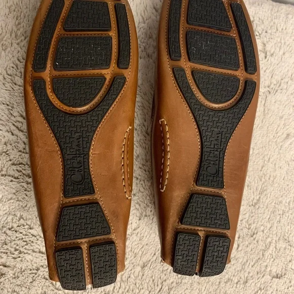 Cole Haan Men's Howland Brown Leather Driving Loafers – Size 10